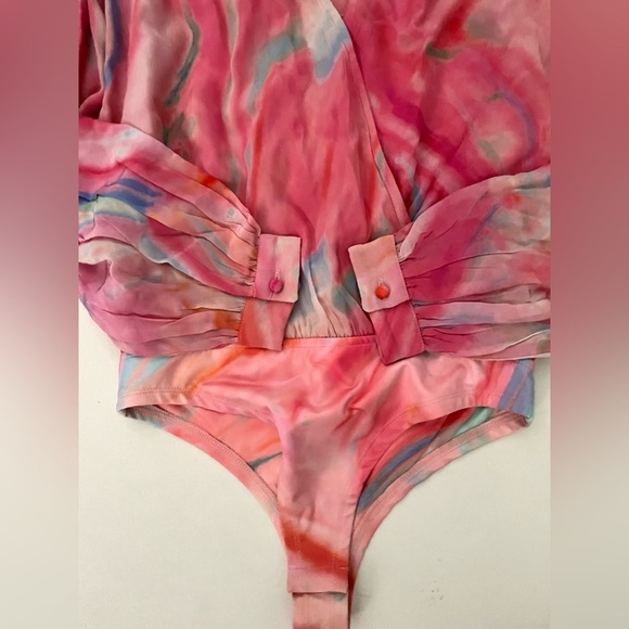 Rococo Sand X REVOLVE Davina Top in Pink Bodysuit XS - Picture 3 of 10